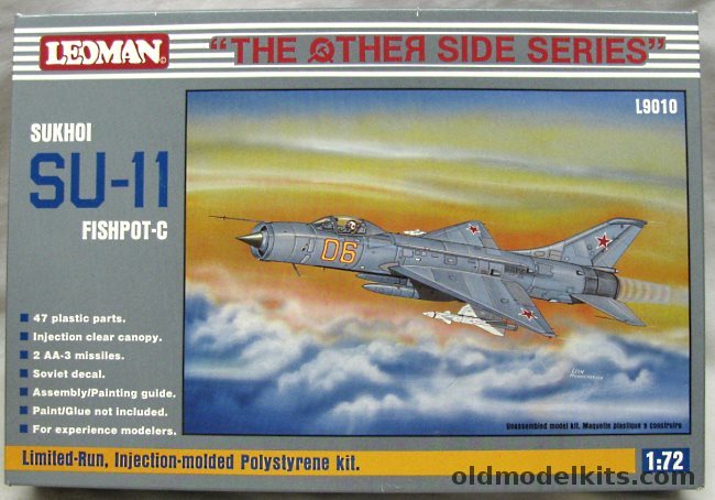 Leoman 1/72 TWO Sukhoi Su-11 Fishpot C, L9010 plastic model kit